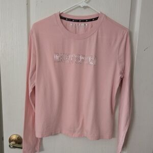 DKNY Sport Light Pink Long Sleeve Top